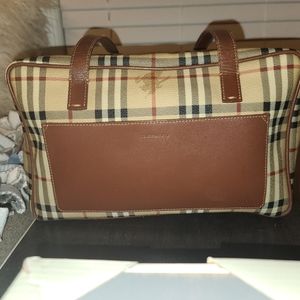 Burberry vintage haymarket check tote